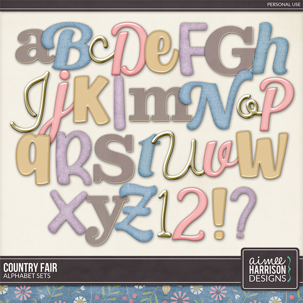 County Fair Alpha Sets by Aimee Harrison