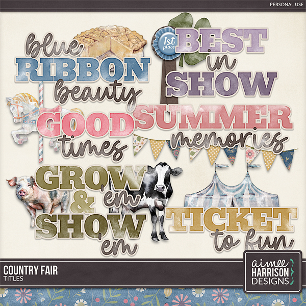 County Fair Titles by Aimee Harrison