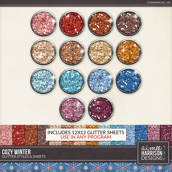 Cozy Winter Glitters by Aimee Harrison