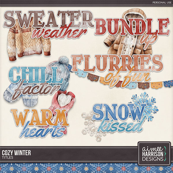 Cozy Winter Titles by Aimee Harrison