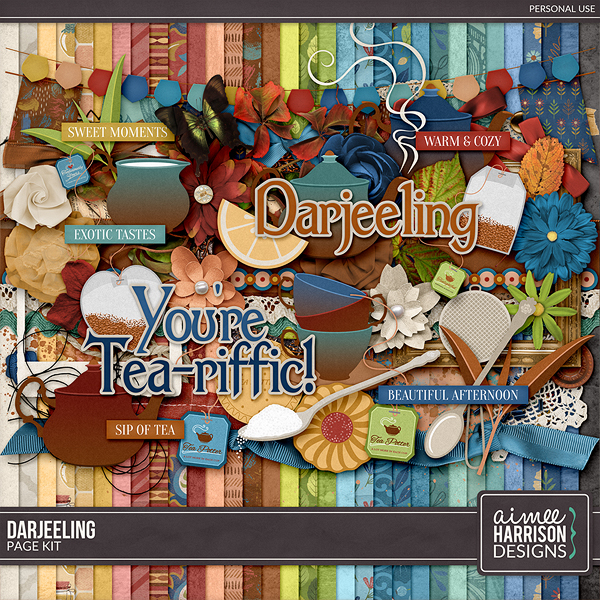 Darjeeling Page Kit by Aimee Harrison