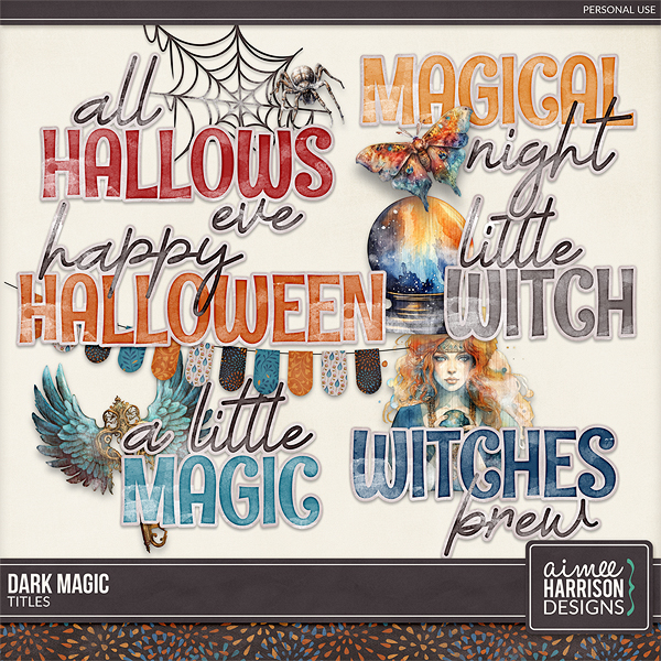 Dark Magic Titles by Aimee Harrison