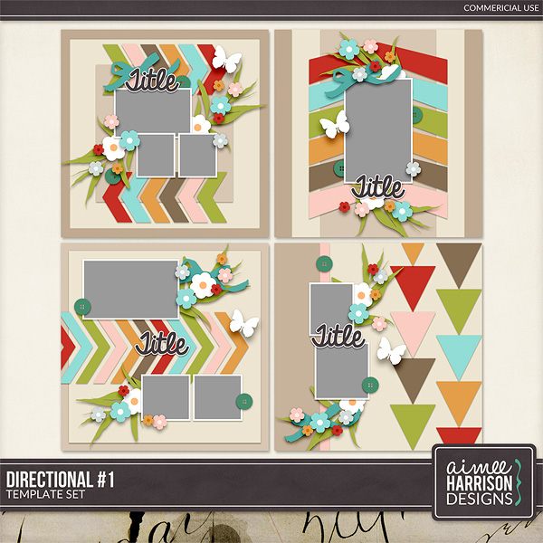 Directional #1 Template Set by Aimee Harrison