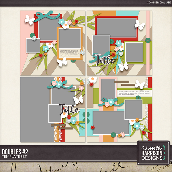 Doubles #2 Template Set by Aimee Harrison