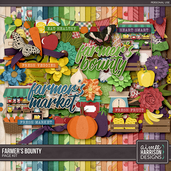 Farmer's Bounty Page Kit by Aimee Harrison