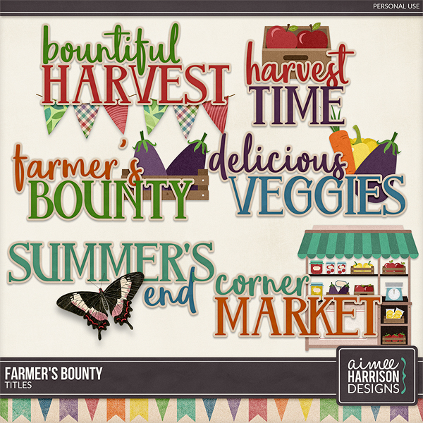 Farmer's Bounty Titles by Aimee Harrison