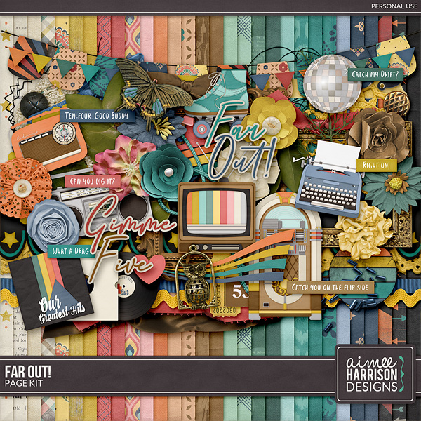 Far Out! Page Kit by Aimee Harrison