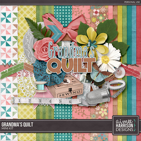 Grandma's Quilt Mini Kit by Aimee Harrison