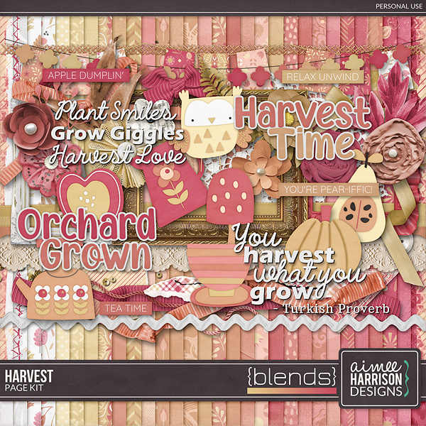 Harvest Blends Page Kit by Aimee Harrison