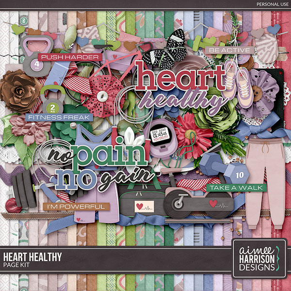 Heart Healthy Page Kit by Aimee Harrison