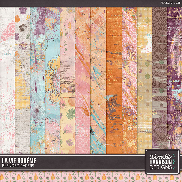 La Vie Bohème Blended Papers by Aimee Harrison
