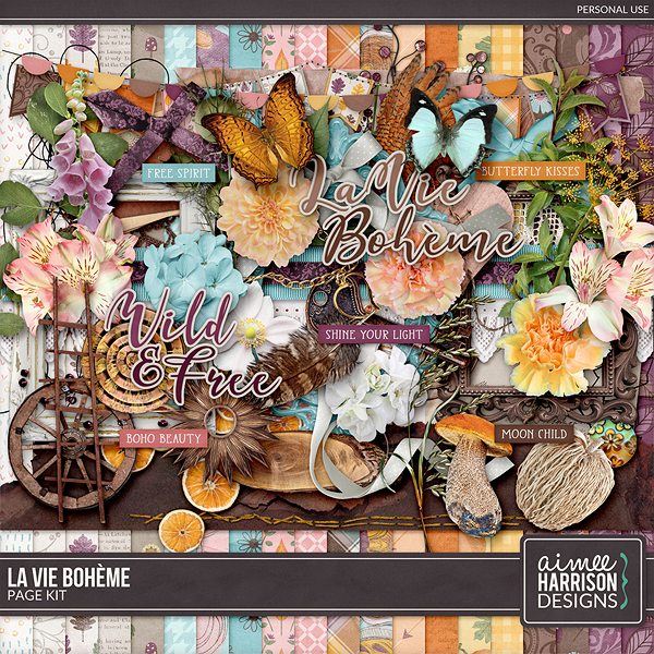 La Vie Bohème Page Kit by Aimee Harrison