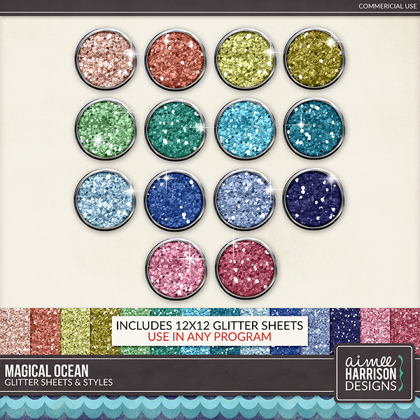 Magical Ocean Glitters by Aimee Harrison