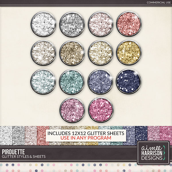 Pirouette Glitters by Aimee Harrison