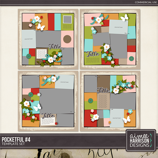 Pocketful 4 Template Set by Aimee Harrison