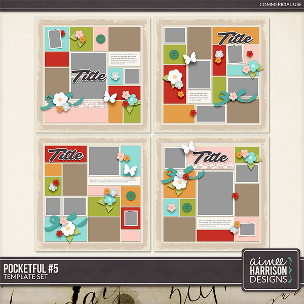 Pocketful #5 Template Set by Aimee Harrison