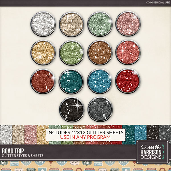 Road Trip Glitters by Aimee Harrison