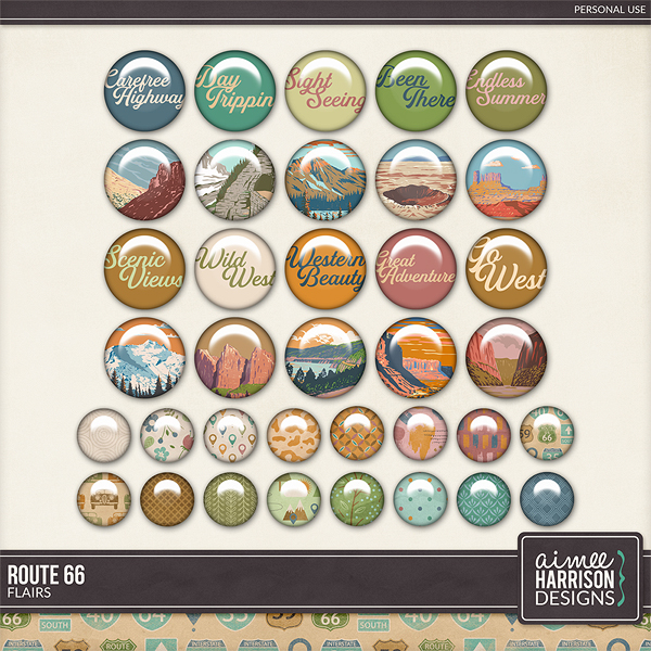 Route 66 Flairs by Aimee Harrison