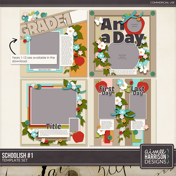 Schoolish #1 Template Set by Aimee Harrison