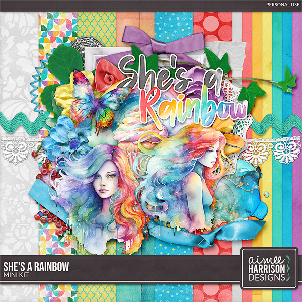 She's a Rainbow Mini Kit by Aimee Harrison