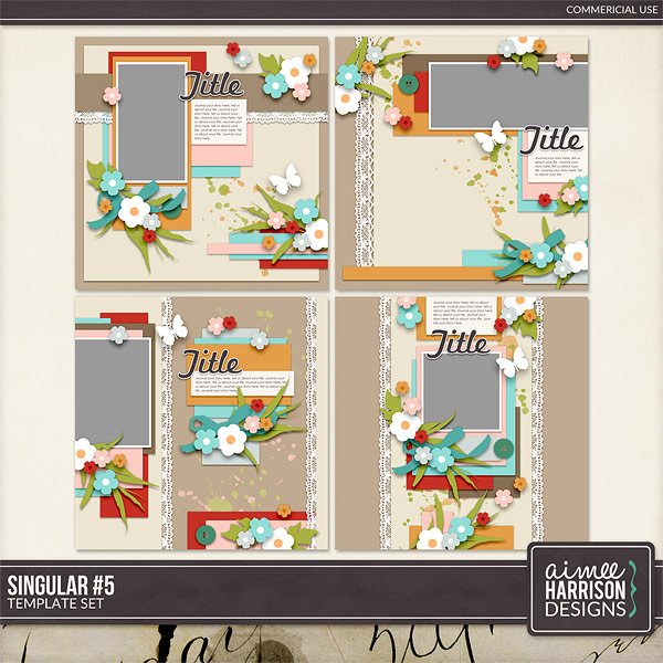 Singular #5 Template Set by Aimee Harrison