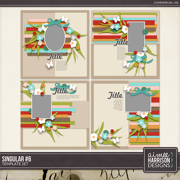 Singular #6 Template Set by Aimee Harrison