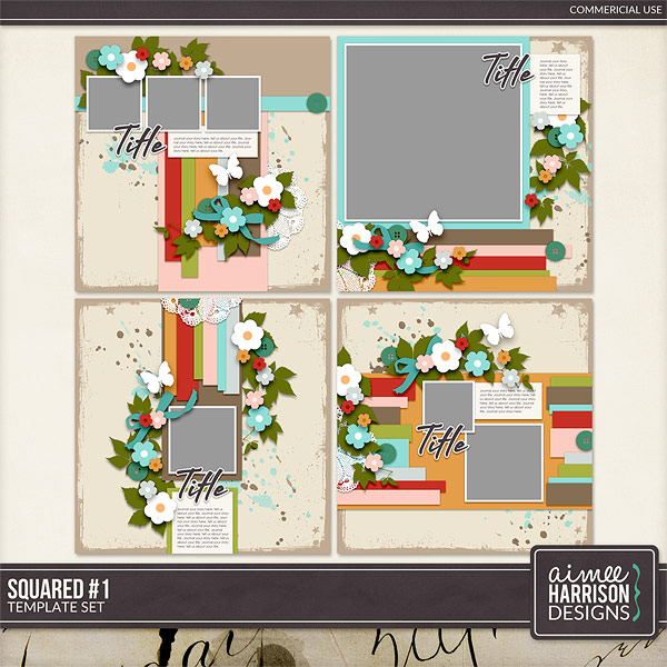 Squared #1 Template Set by Aimee Harrison