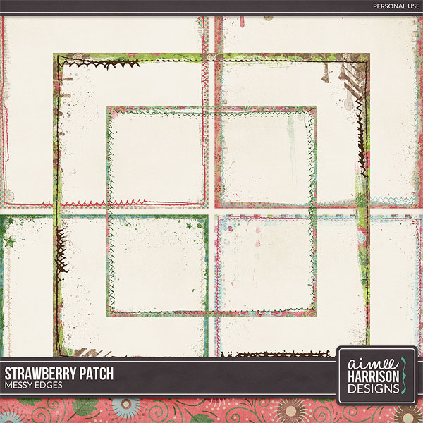 Strawberry Patch Messy Edges by Aimee Harrison