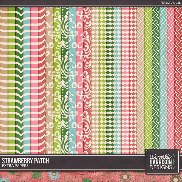Strawberry Patch Extra Papers by Aimee Harrison