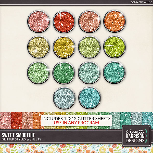Sweet Smoothie Glitters by Aimee Harrison