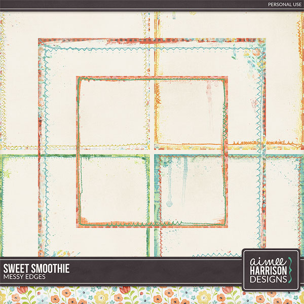 Sweet Smoothie Messy Edges by Aimee Harrison