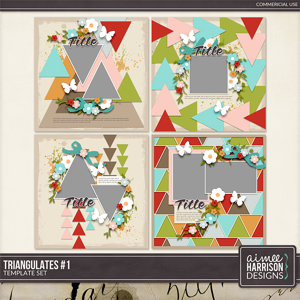 Triangulates #1 Template Set by Aimee Harrison