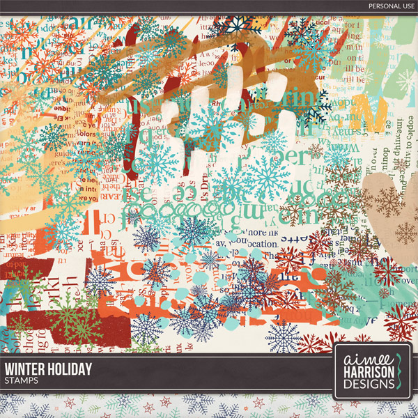 Winter Holiday Stamps by Aimee Harrison