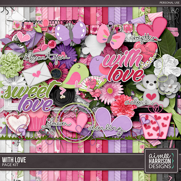 With Love Page Kit by Aimee Harrison