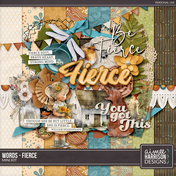 Words - Fierce Mini Kit by Aimee Harrison