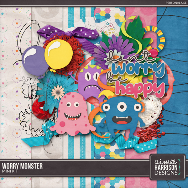 Worry Monster Mini Kit by Aimee Harrison