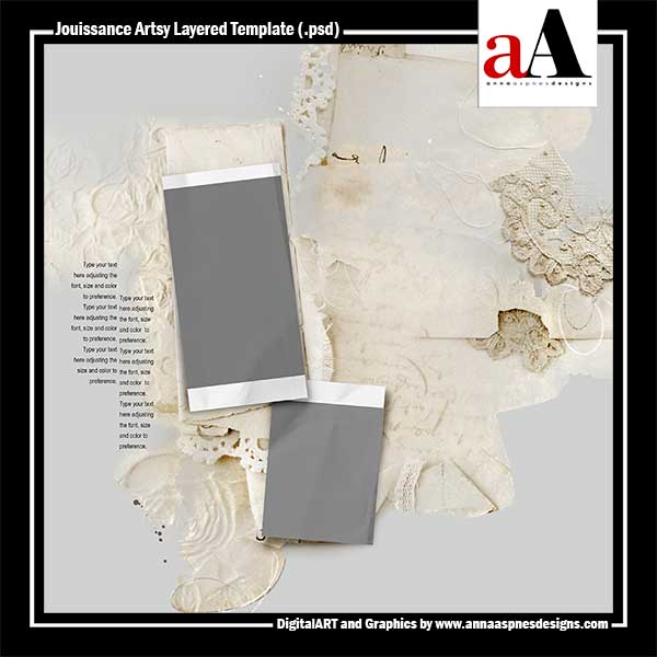 Jouissance Artsy Layered Template