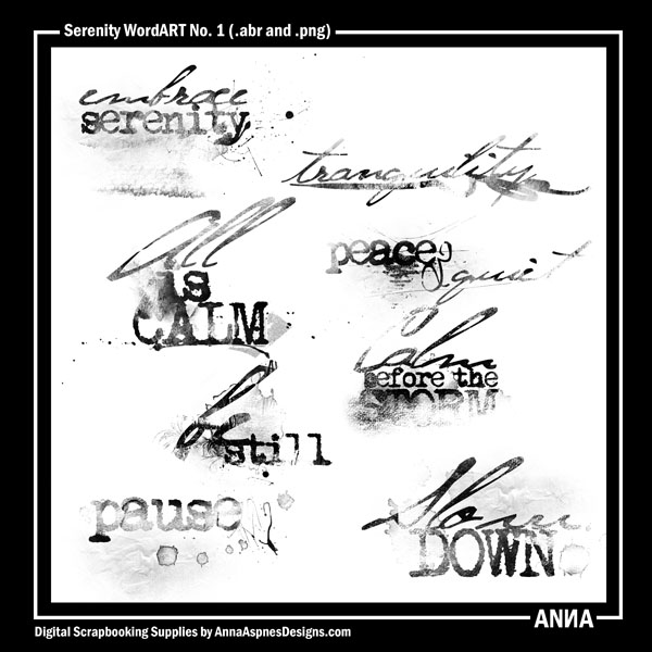 Serenity WordART No 1