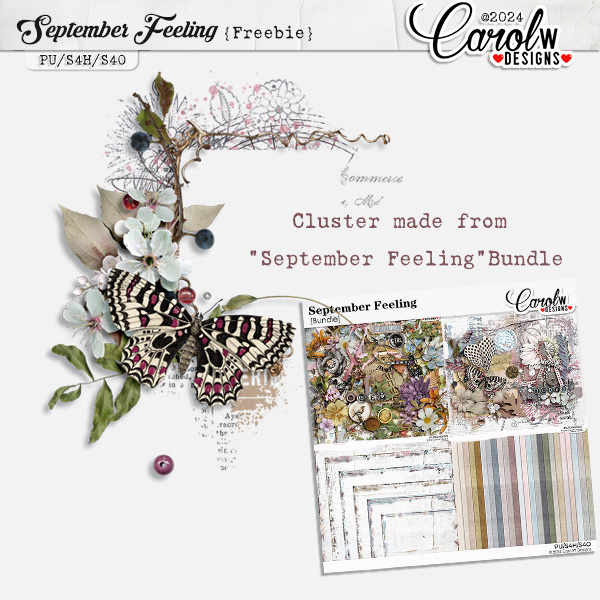 September Feeling Cluster for CarolW Designs