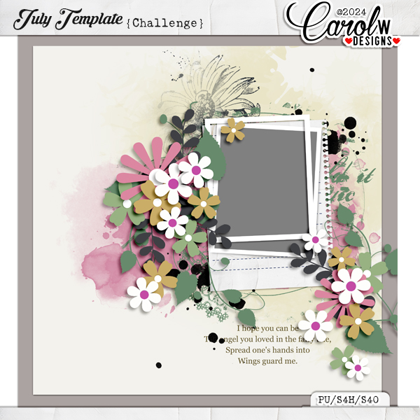 July Template Challenge-CarolW Designs