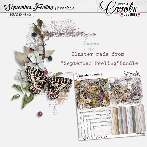 September Feeling Cluster for CarolW Designs