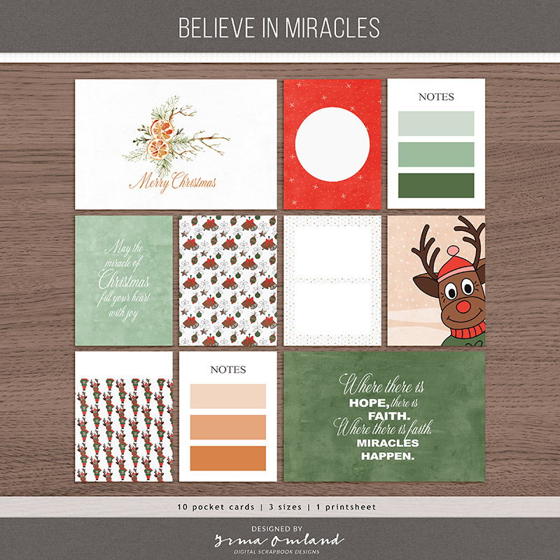 Believe in miracles | pocket cards