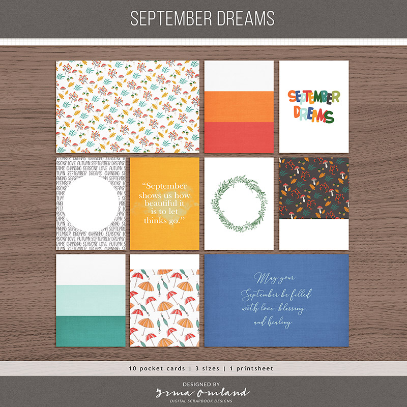 september dreams | pocket cards