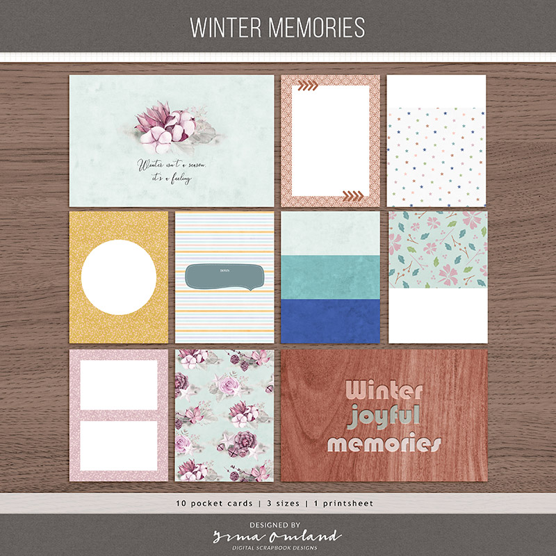 winter memories | pocket cards