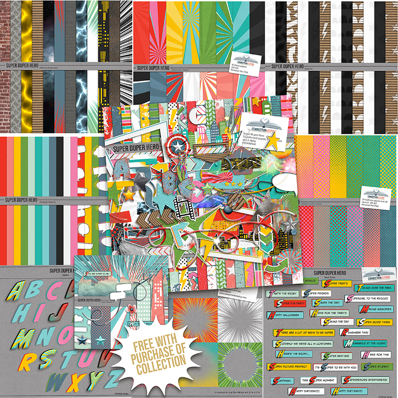 Superhero Scrapbook Paper Pack 8.5 X 11 Graphic by DigitalPrintableMe ·  Creative Fabrica