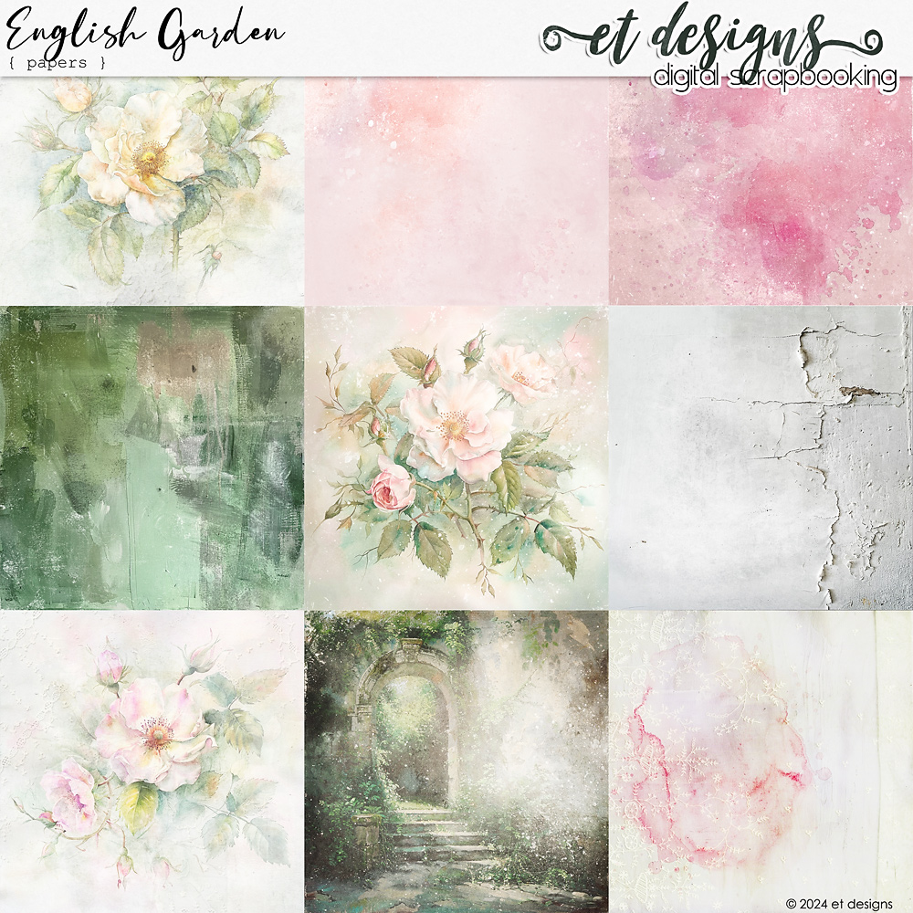 English Garden Papers by et designs