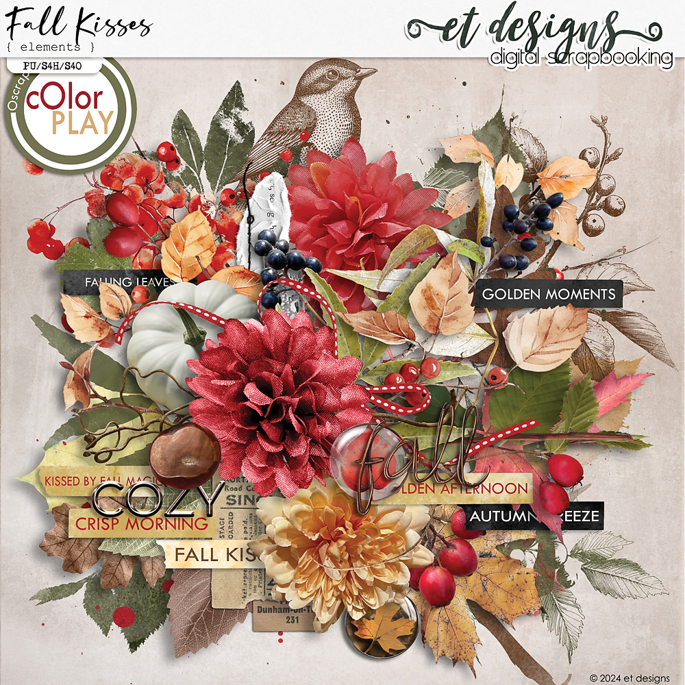 Fall Kisses Elements by et designs