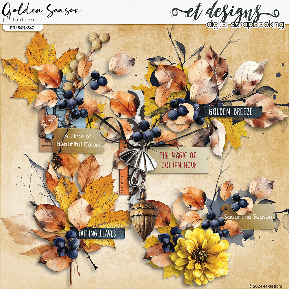 Golden Season Clusters by et designs