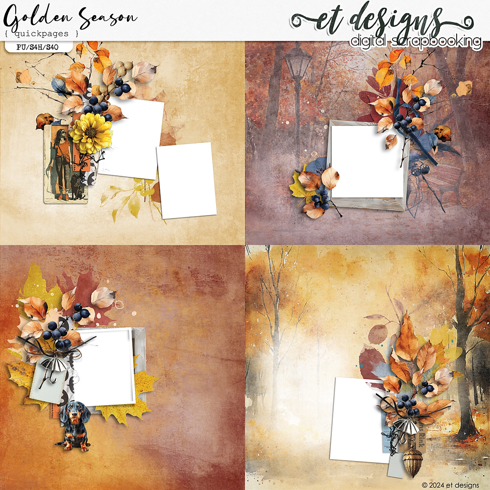 Golden Season Quickpages by et designs