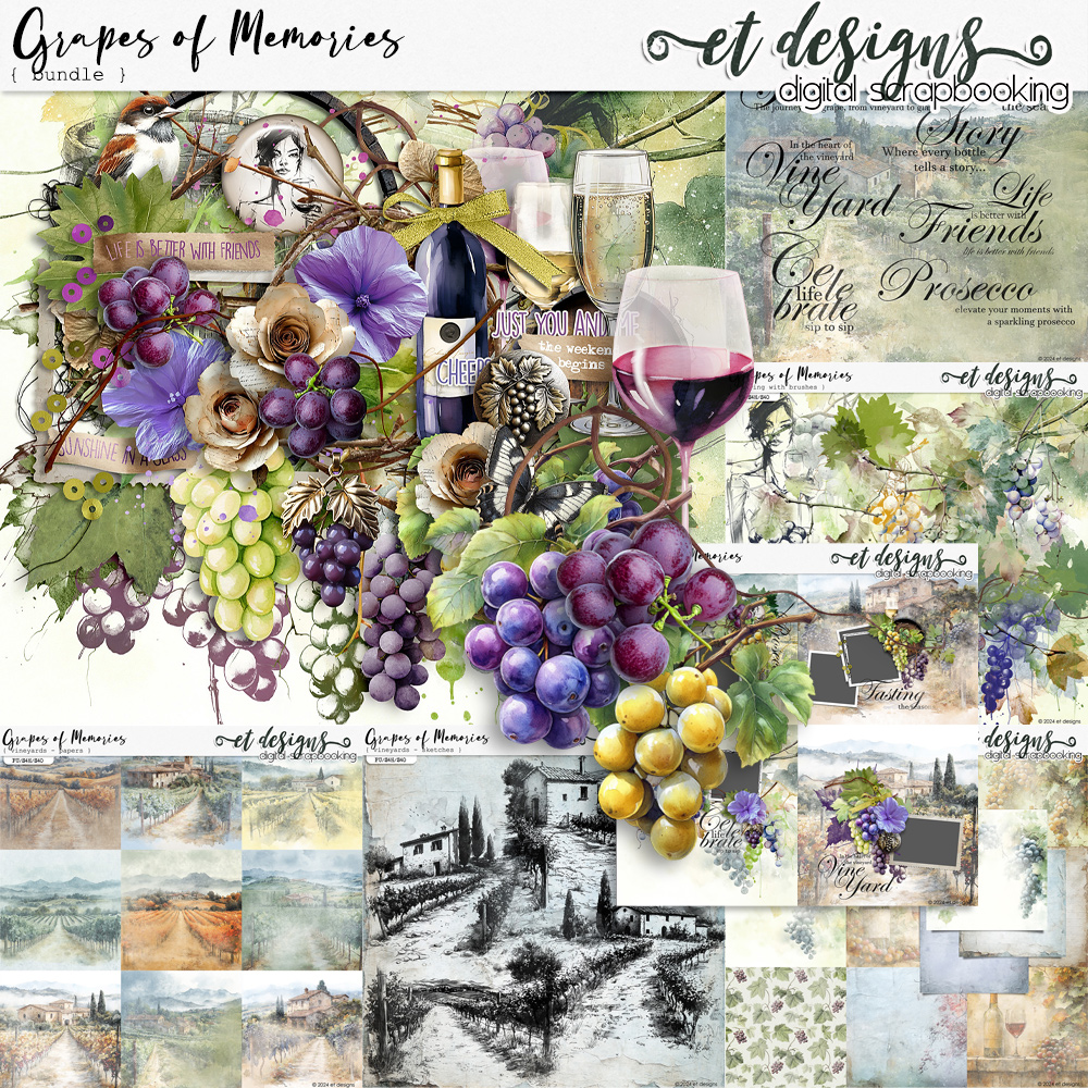 Grapes of Memories Bundle by et designs